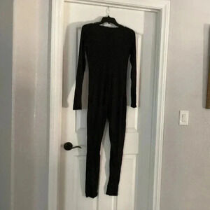 Sports Seamless High Elasticity Sports Jumpsuit, Size M, Color Black